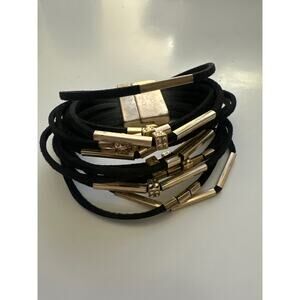 Black Leather Magnetic Wrap Bracelet | Comfortable | Easy on off style